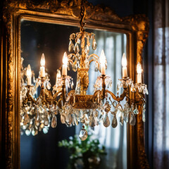 Sticker - chandelier in the church