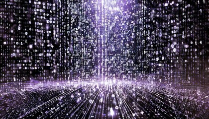 Wall Mural - Artificial Intelligence Matrix: Abstract Digital Background for Futuristic Concepts wallpaper