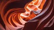 Abstract background resembling Antelope Canyon with vibrant orange hues.