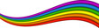 LGBT Pride color 3D Ribbon in Transparent Background. Rainbow colors, LGBTQ Community, Celebration, Euality, Diversity