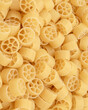 Mini Ruote,heap of Italian pasta,full frame background,macro close-up