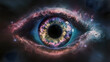 Eye made from nebula