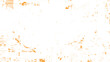 Orange vector ink pattern background on isolate.