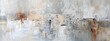 © Fatema - white, gray, and rust-colored blocks in an abstract oil painting