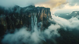 amazing natural beauty Angel Falls, Venezuela with different shooting and angles