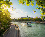Fototapeta Boho - Dawn over the Seine River