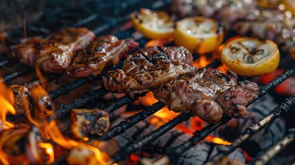 Canvas Print - Grilled Meat