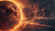 Cataclysmic Celestial Event Signaling a Planet's Fiery Demise