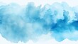 Serene Blue Watercolor Clouds Illustration Perfect as an Artistic Background