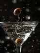Sparkling Elegance: A Close-Up of Champagne Bubbles in a Glass