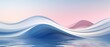 Waves softly lapping at a clear lake, 3D illustration, minimal design,