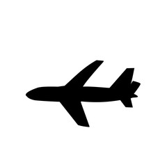 Canvas Print - Airplane Silhouette 