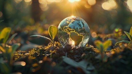 Enviromentally sustainable company target in 2024. Carbon neutral and net zero concept. Reducing carbon footprint. Decreasing CO2 emissions target. Limit climate change and global warming