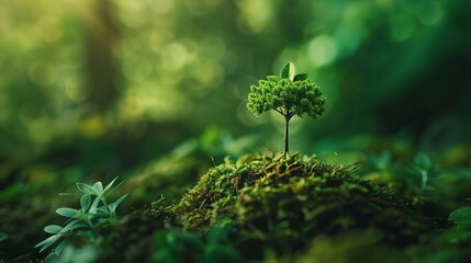 Enviromentally sustainable company target in 2024. Carbon neutral and net zero concept. Reducing carbon footprint. Decreasing CO2 emissions target. Limit climate change and global warming