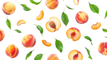 Wall Mural - Levitating peach