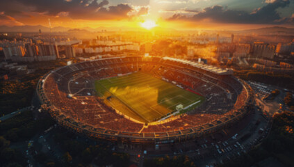 Wall Mural - An aerial view of the most beautiful stadium