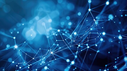 Wall Mural - background of an abstract internet network communication concept