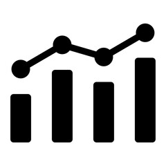 Wall Mural - analysis statistic icon 