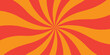 © MOHART PARK - Abstract orange and red retro with sunburst pattern colorful design. Vintage sunrays illustration swirl grunge backdrop line. sun beam vector banner design and comic burst gradient concept pattern.