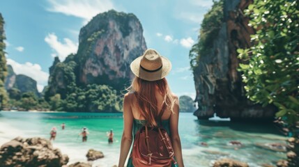 Female tourists enjoy Thailand as a tourist destination