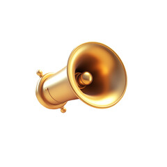 luxury golden megaphone