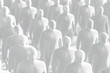 © CozyDigital - Image of a large number of white silhouettes of faceless people.
