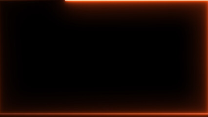 Wall Mural - abstract glowing neon light rectangle frame icon background illustration 4k.