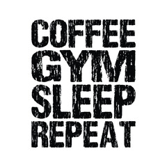 Sticker - Coffee gym sleep repeat, Coffee gym, Coffee, gym, weightlifting mug, eat sleep gym mug, eat sleep gym repeat, sleep repeat shirt, exercise mug