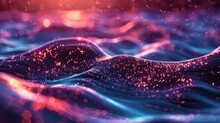 Futuristic Audio Visualizer With Flowing Waves