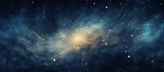 Canvas Print - A vast galaxy filled with numerous shining stars