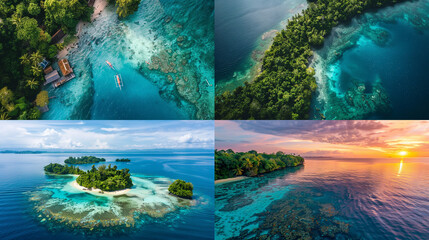 Canvas Print - tropical island in the ocean