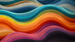 Digital technology colorful abstract wave curve poster web page PPT background