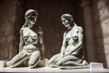  Elegant Expressions: Women's Statues Reimagined