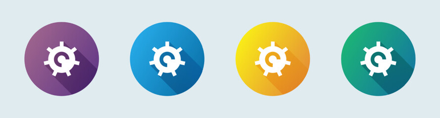 System solid icon in flat design style. Configuration signs vector illustration.