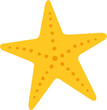 Starfish icon.
Isolated flat starfish vector.