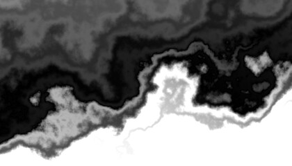 Aufkleber - Black smoke steam isolated transparent background. Fog and mist effect for text or space. Overlay with transparent background