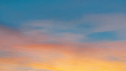 Wall Mural - sunset in blue yellow colors