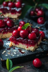 Wall Mural - Cherry dessert