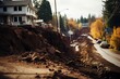 road landslide