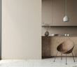 Minimalist interiors decor composition in neutral tones, natural lighting and serene ambients