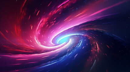 Wall Mural - Digital galaxy colorful black hole scene abstract graphic poster web page PPT background
