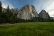 Middle Cathedral Rock Rises Sharply Over Yosemite Valley