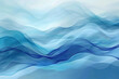 Sanfte fließende Form, Bewegung Wellen in Blautöne