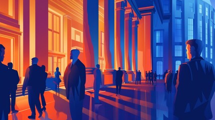 Wall Mural - Lobbyist Transparency Registries: Shining Light on Special Interest Influence and conceptual metaphors of Ensuring Equitable Access to Elected Officials