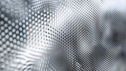 Silver Metallic Mesh Pattern with Delicate Shimmer,Fitting for Luxury Fashion or Technology Advertisements