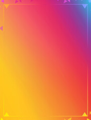 Wall Mural - Gradient background with pink, orange, blue and yellow hues. Bright abstract design with colourful triangles.