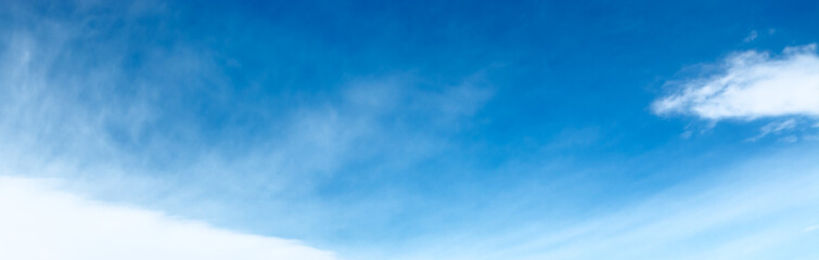 Wall Mural - Background of blue sky with clouds