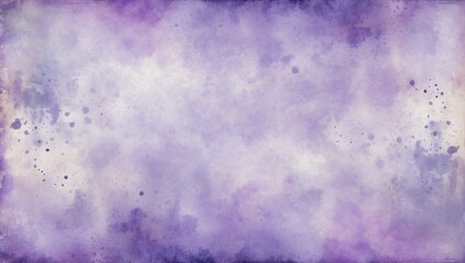 Wall Mural - Lavender Background with Vintage Grunge Texture and Watercolor Paint Marks.