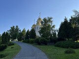 Fototapeta Tęcza - Russia, May 2023 Volgograd, view of the Church of All Saints on Mamayev Kurgan.