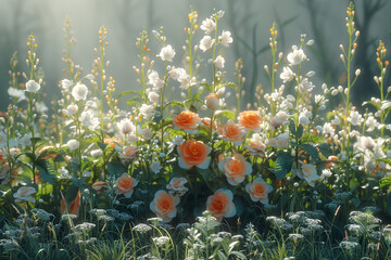 Wall Mural - field of flowers